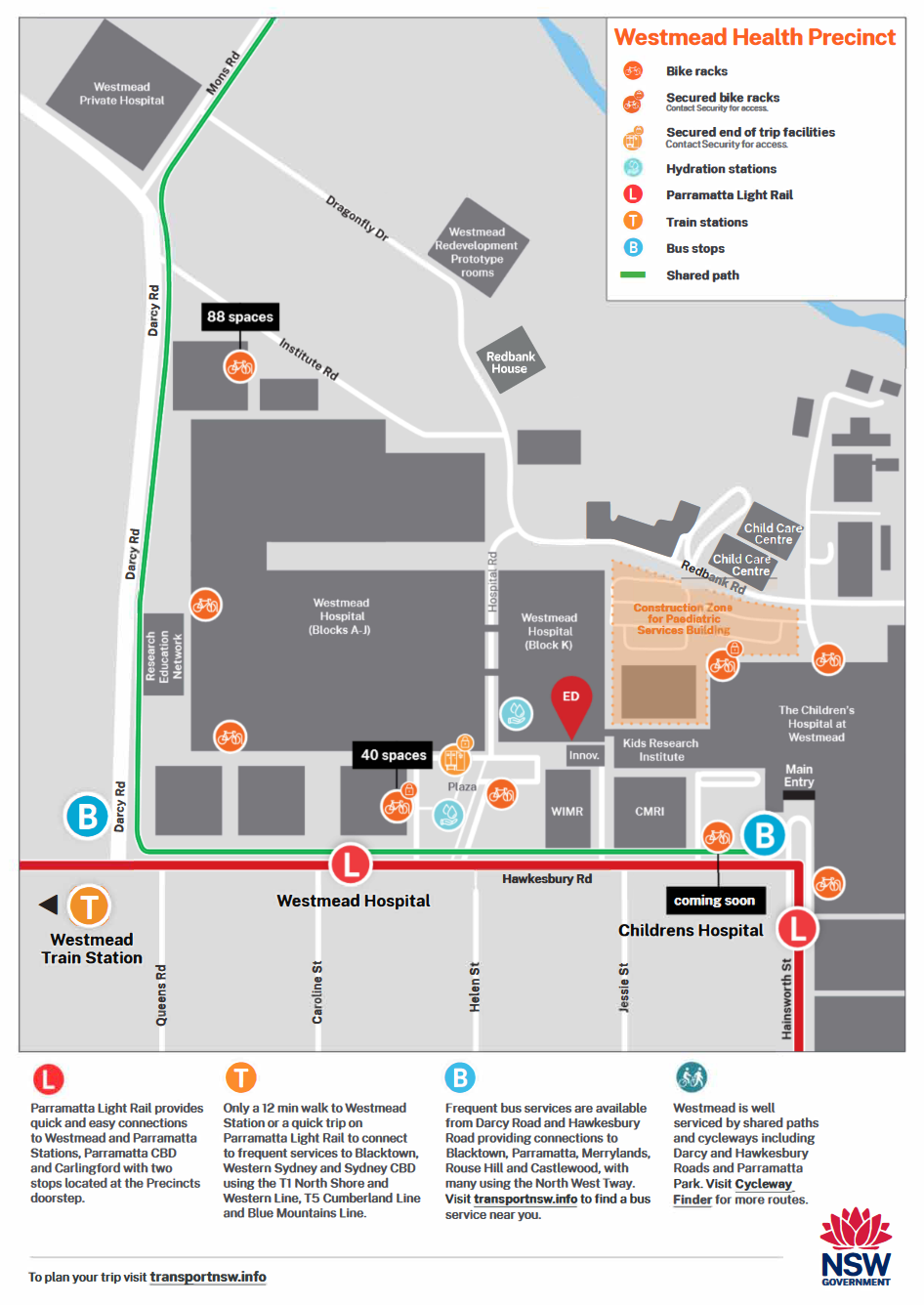 Westmead map